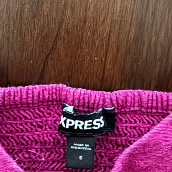 100% Linen Express Women's Fuchsia Top - Picture 2 of 3